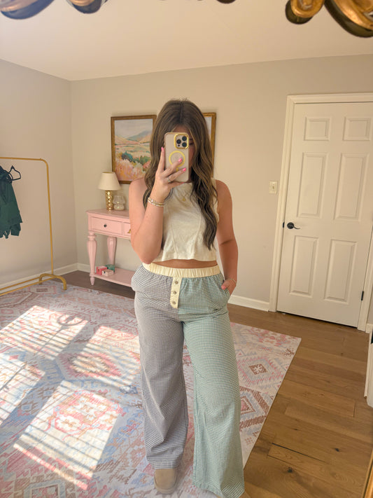 Colorblock Gingham
